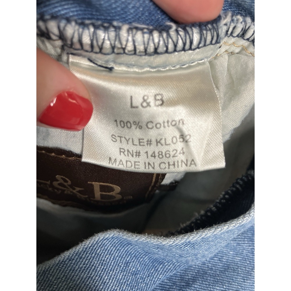 L&B Lucky & Blessed Jeans Small Culottes Western Boho Indie Wide Leg Cropped - Picture 4 of 14